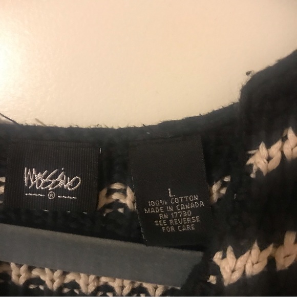 Large heavy knit striped sweater - Picture 4 of 5